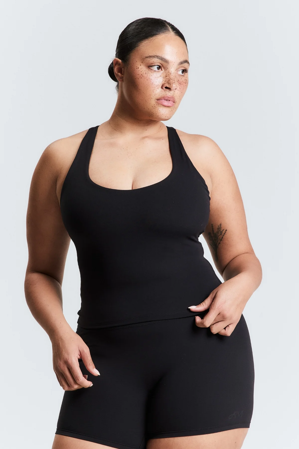 Black Built-in-Bra Tank - Image 4