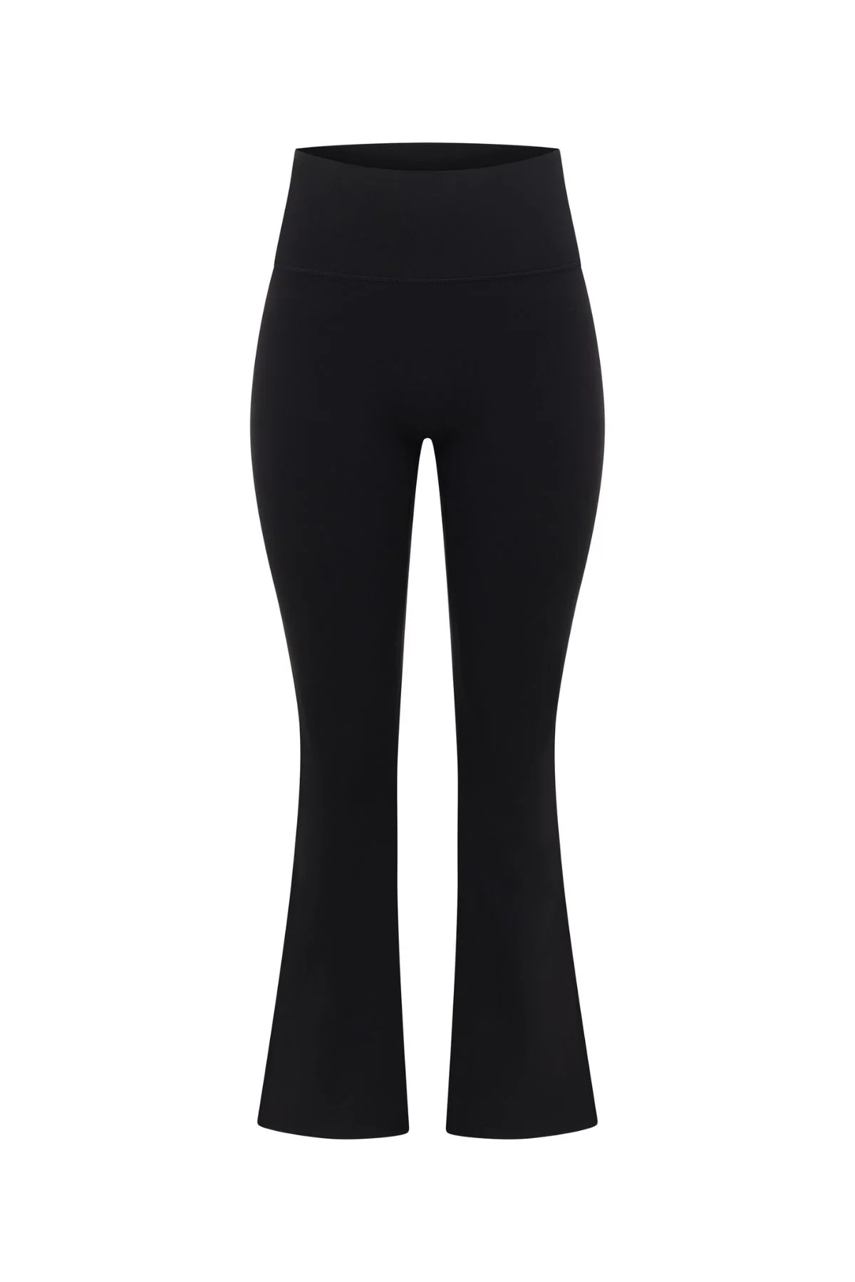 Black Subtle Scrunch Flared Legging - Image 9