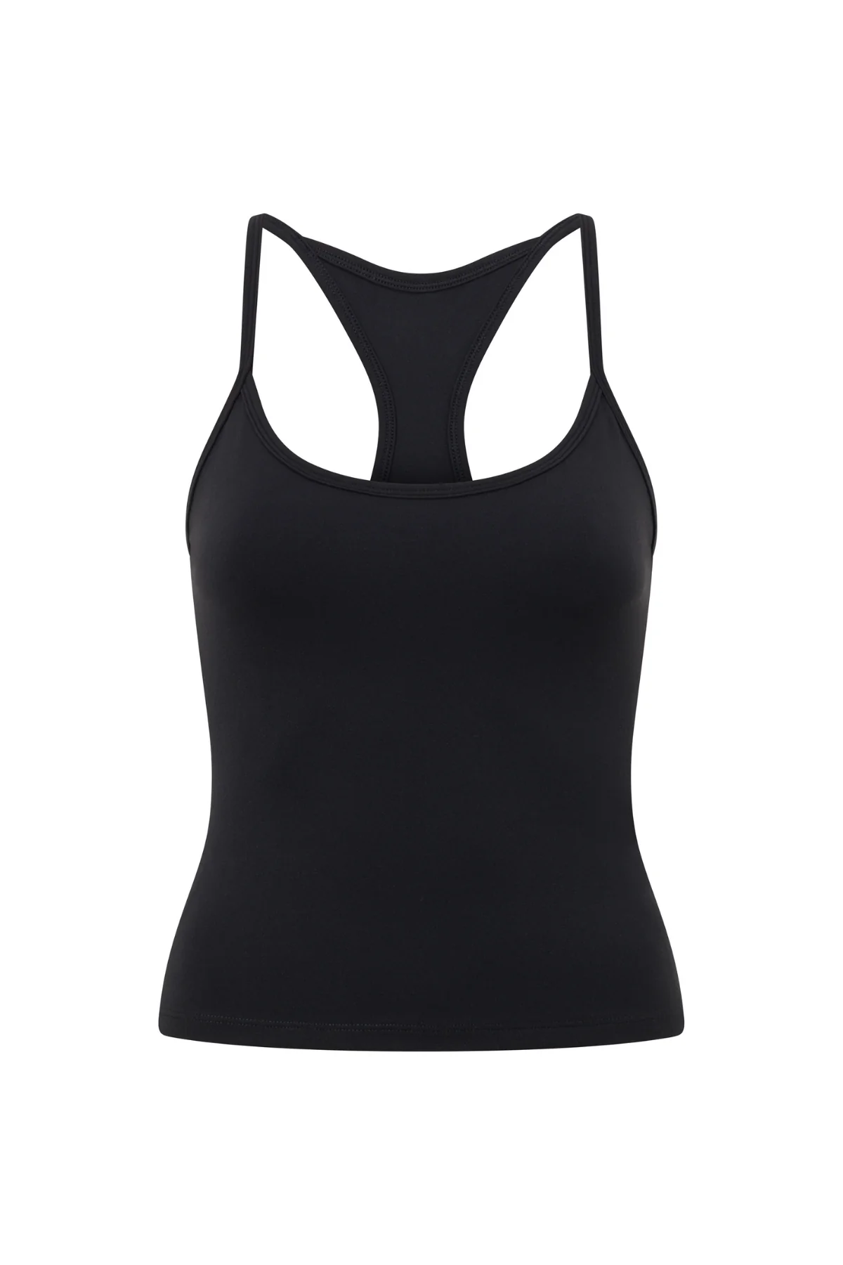 Black Thin Strap Racerback Tank - Image 7