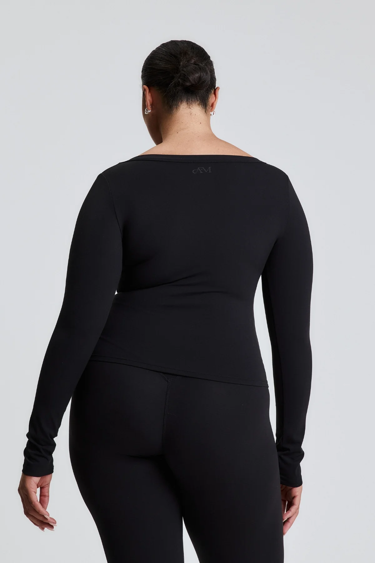 Black Scoop Front Long Sleeve - Image 5