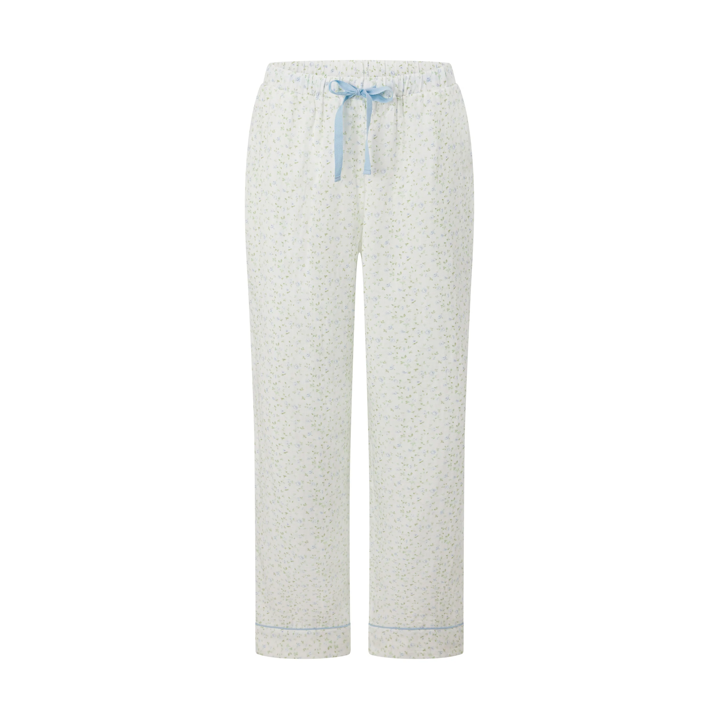 Blue Floral Long PJ Pants - Image 6