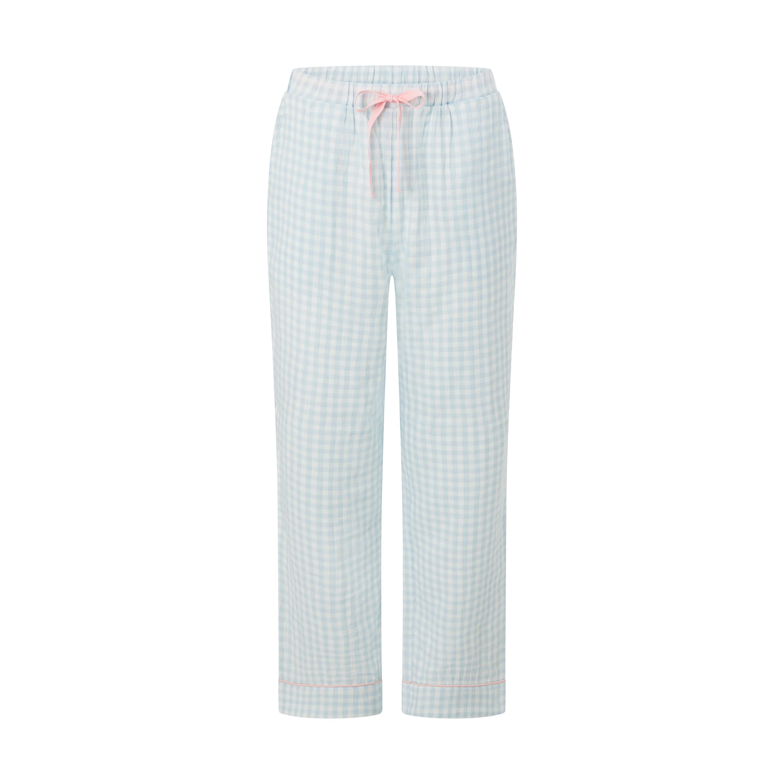 Blue Gingham Long PJ Pant - Image 6