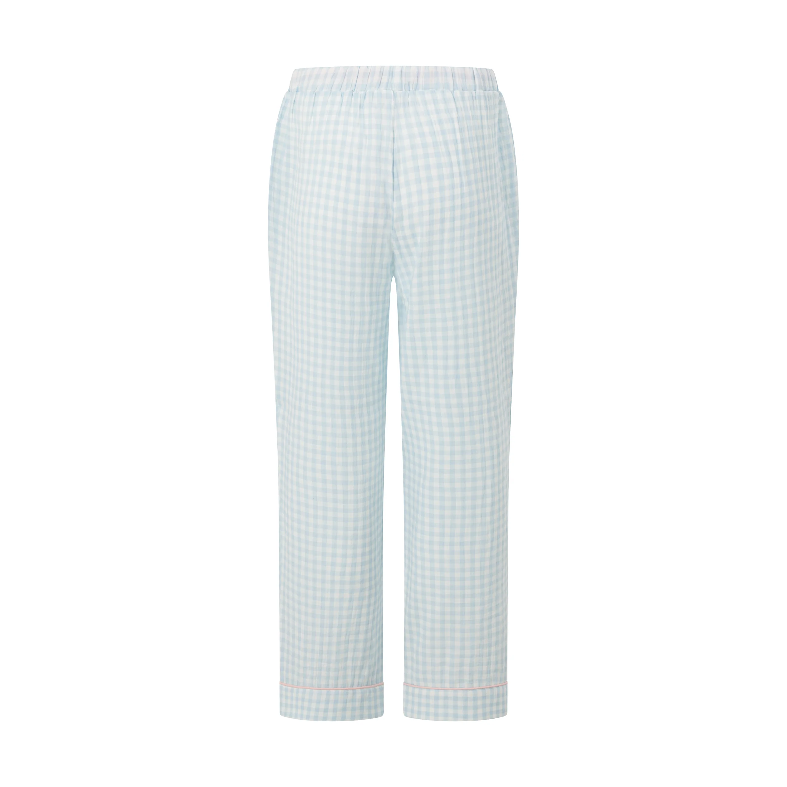 Blue Gingham Long PJ Pant - Image 7