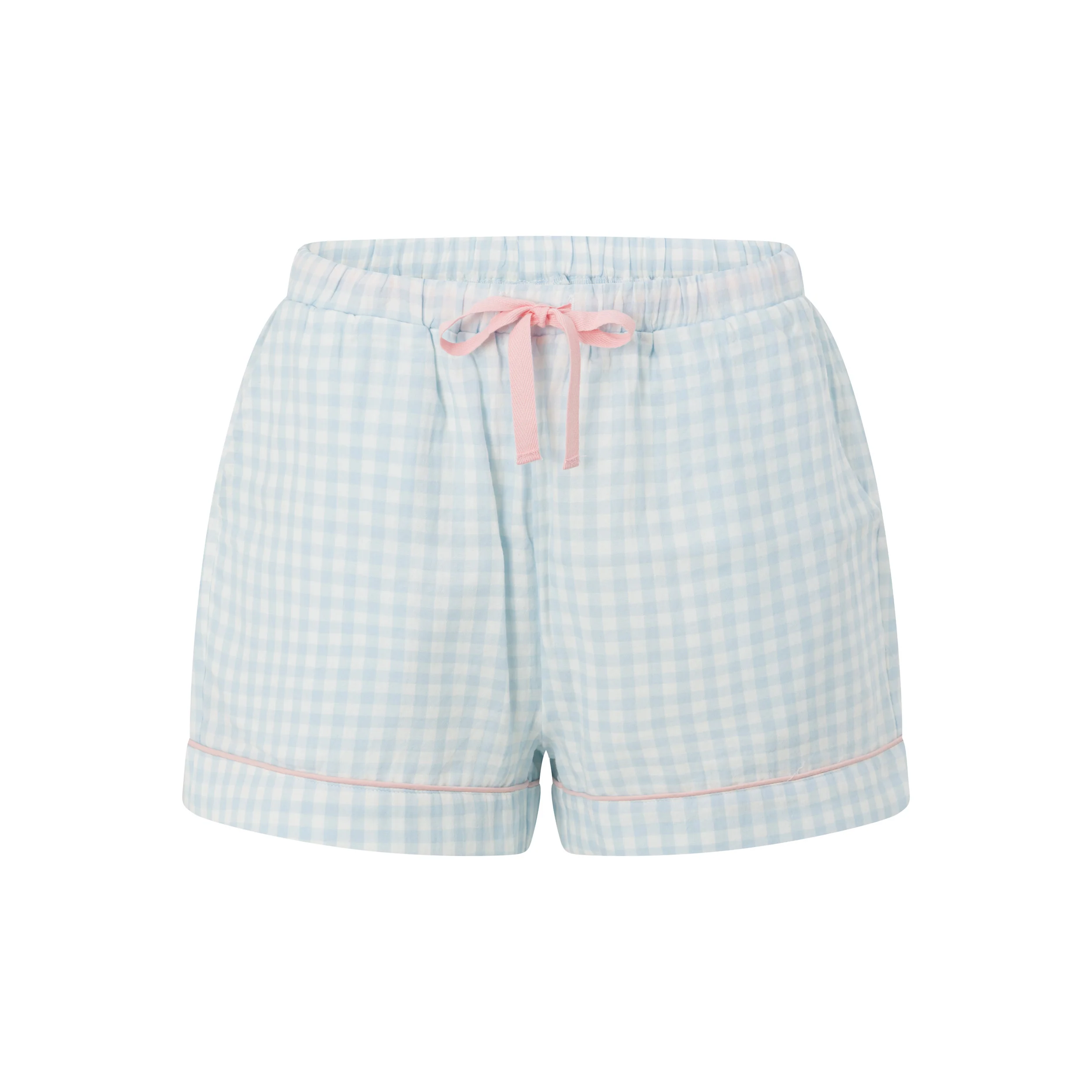 Blue Gingham PJ Shorts - Image 6