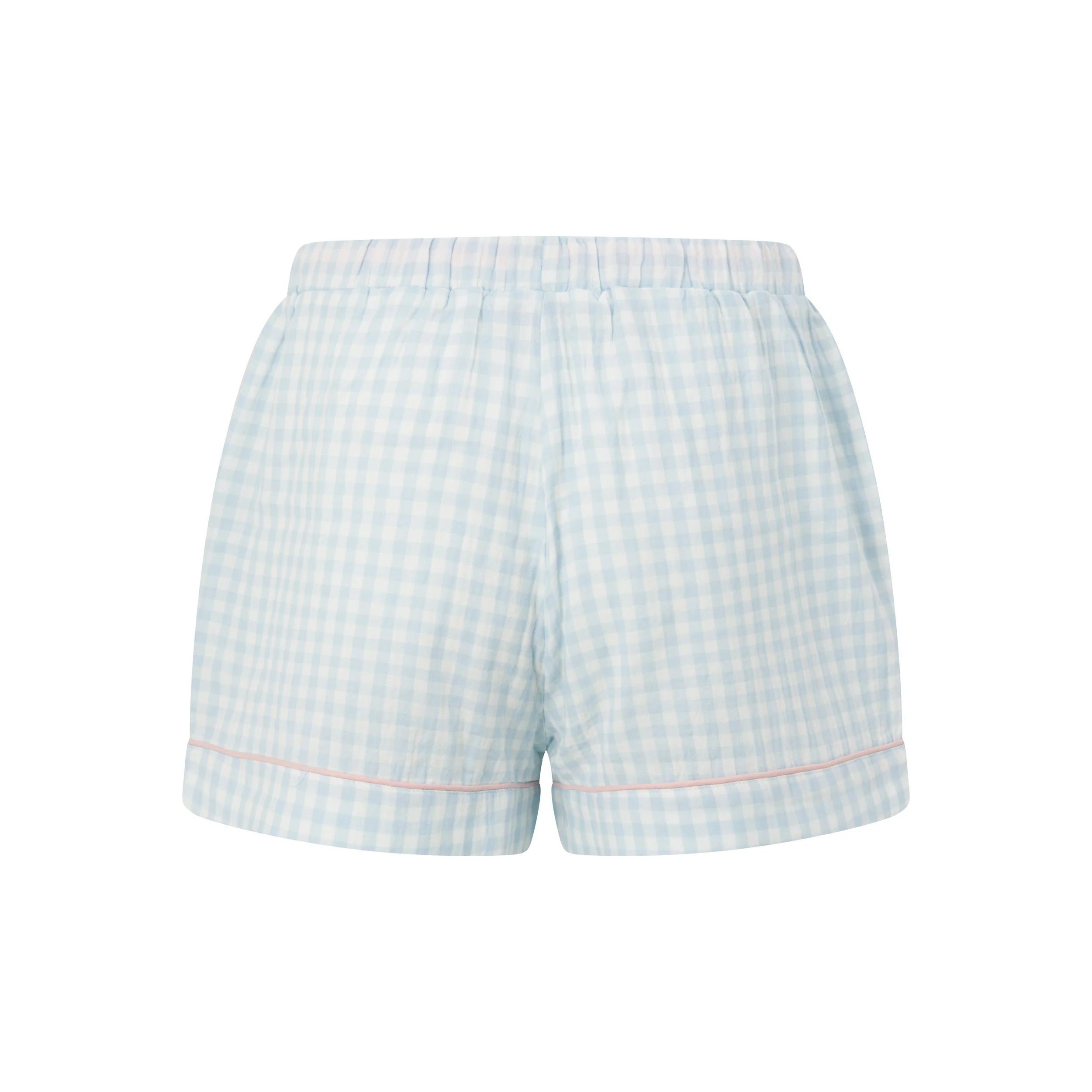 Blue Gingham PJ Shorts - Image 7