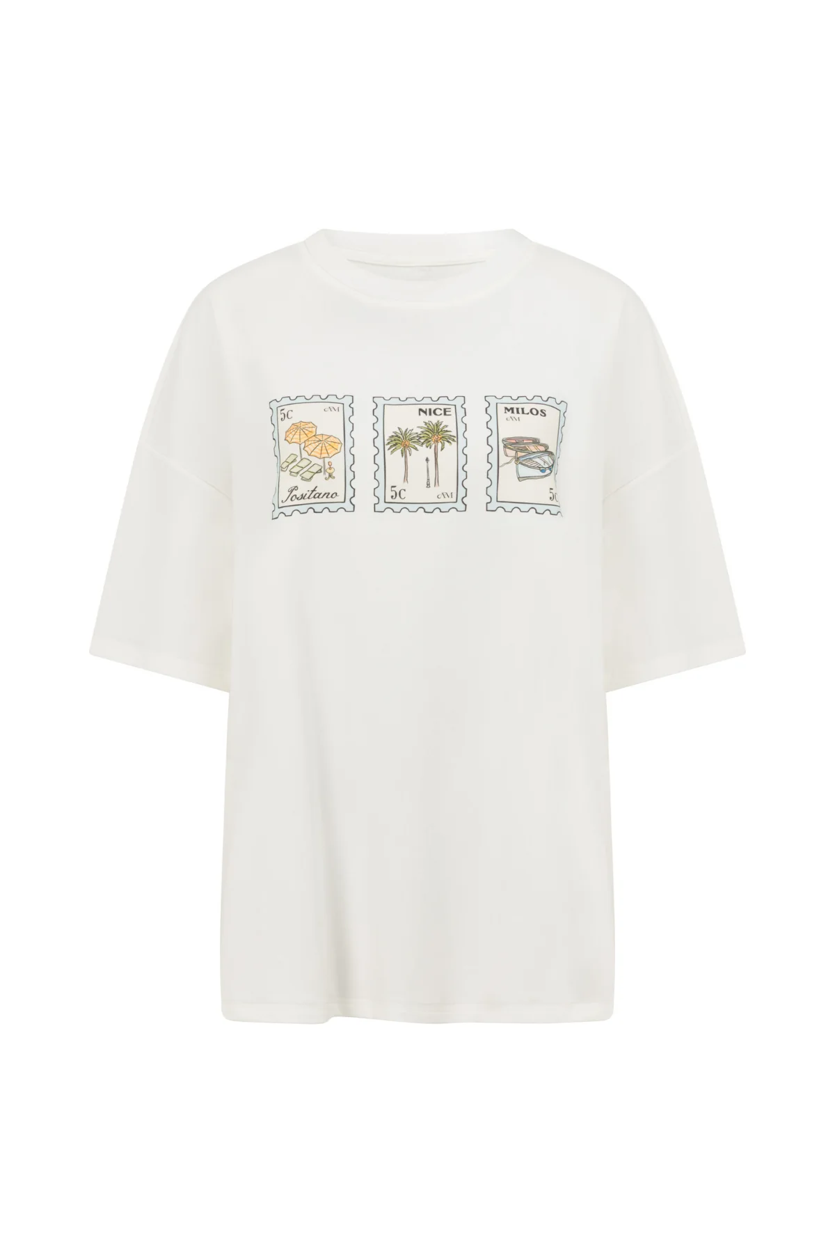 Blue Stamp Trio Graphic Tee - Image 11