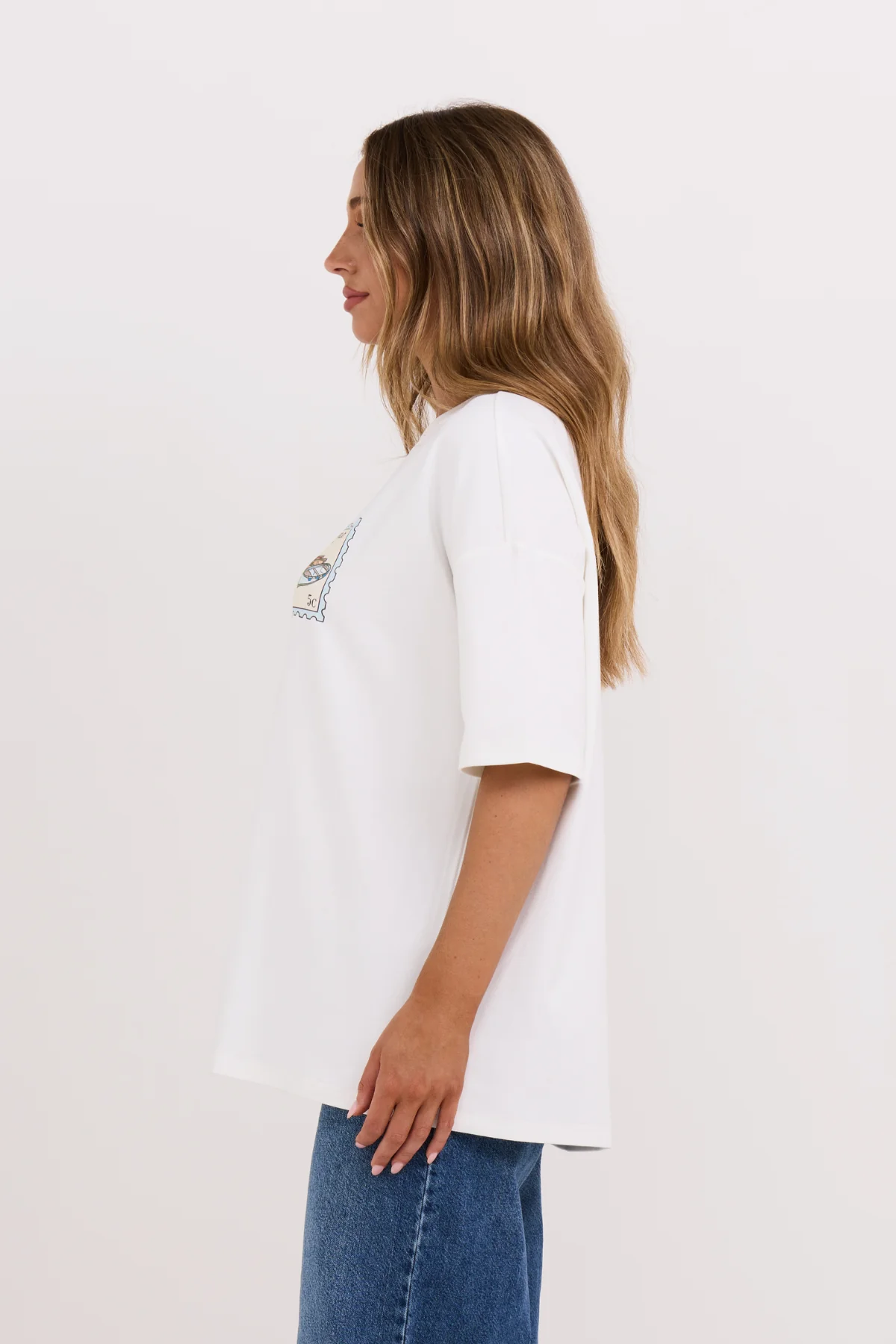 Blue Stamp Trio Graphic Tee - Image 3