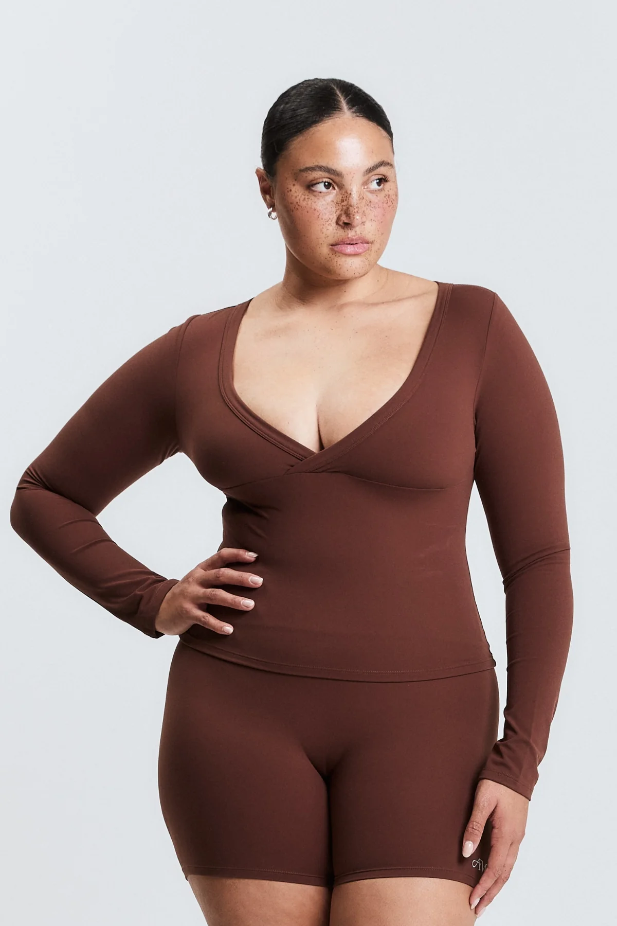 Brown Cross Front Long Sleeve - Image 6