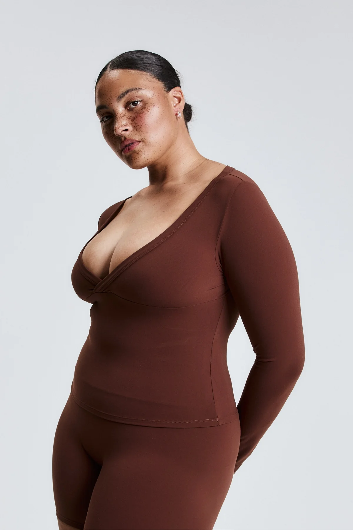 Brown Cross Front Long Sleeve - Image 7