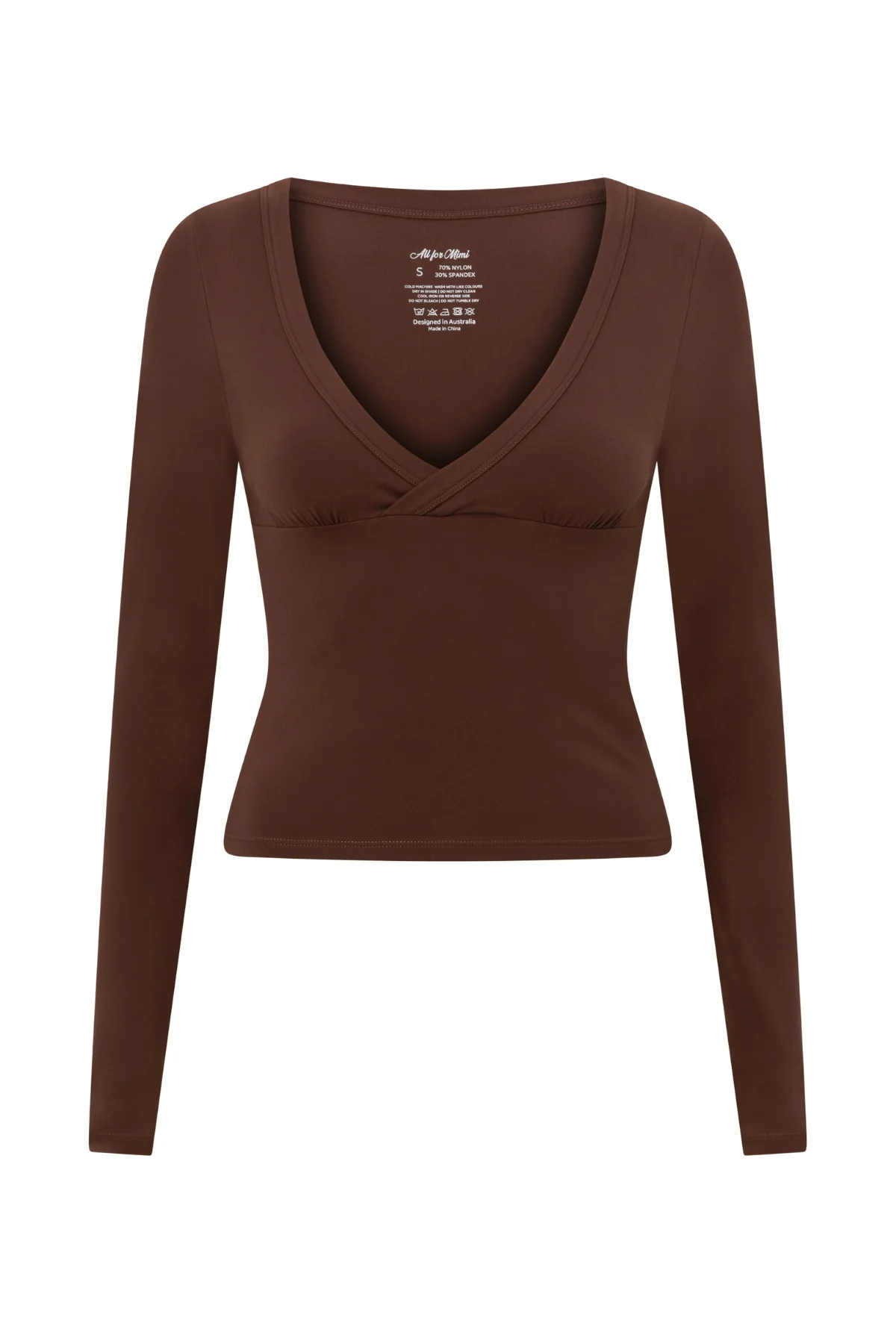 Brown Cross Front Long Sleeve - Image 9