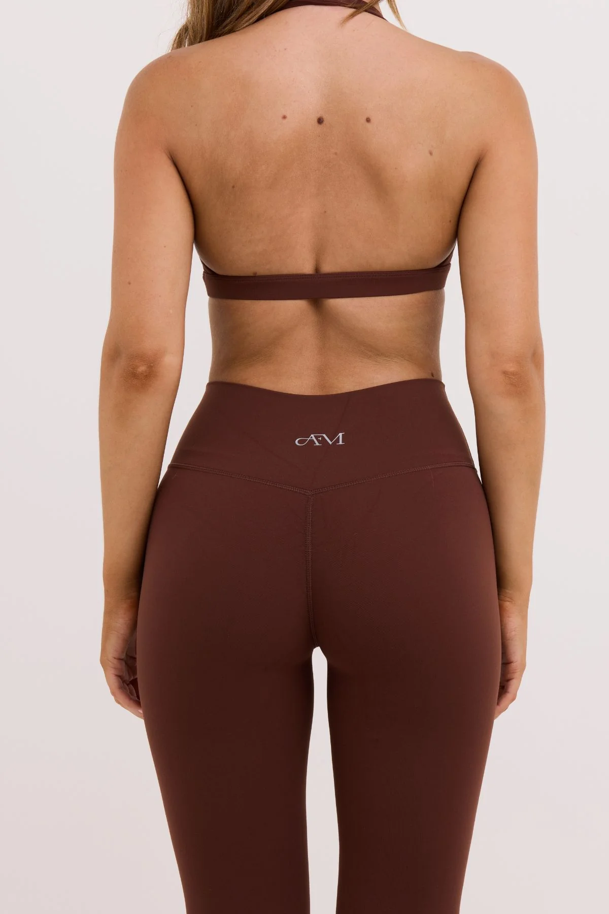 Brown Subtle Scrunch Flared Legging - Image 5