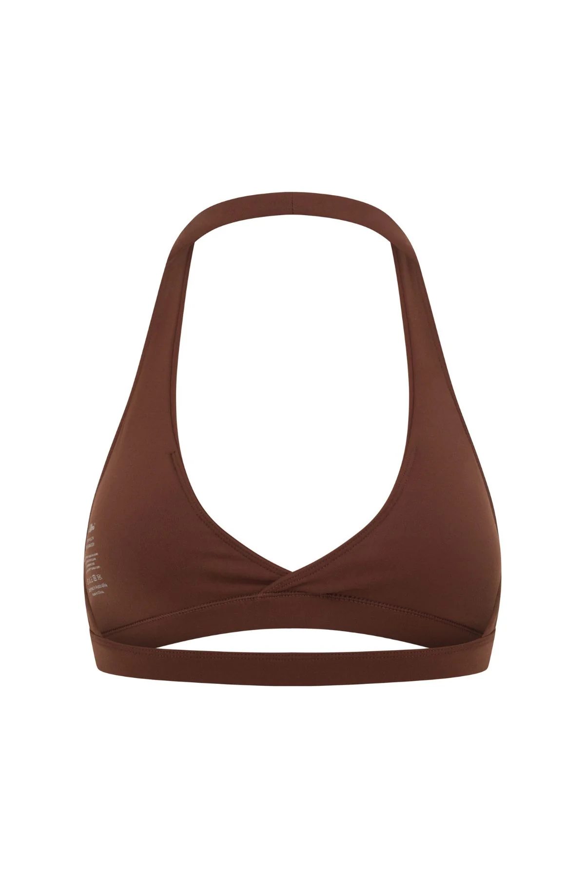 Brown Micro Halter Crop - Image 9