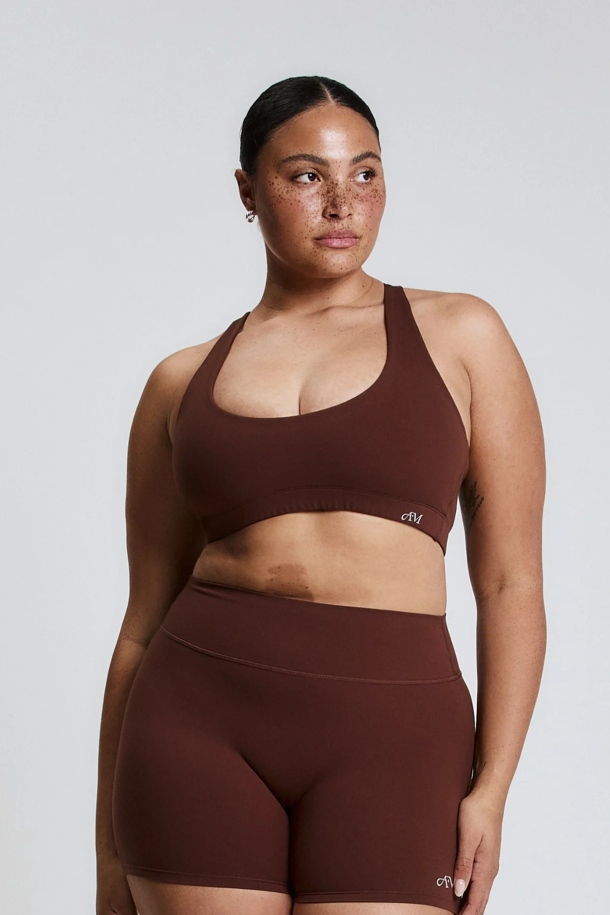 Brown Scoop Racerback Crop - Image 4