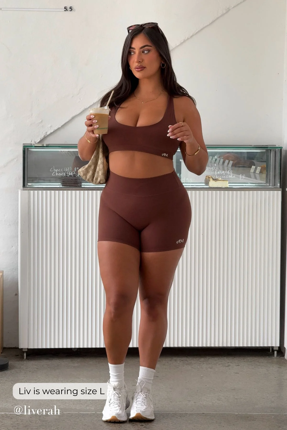 Brown Scoop Racerback Crop - Image 7