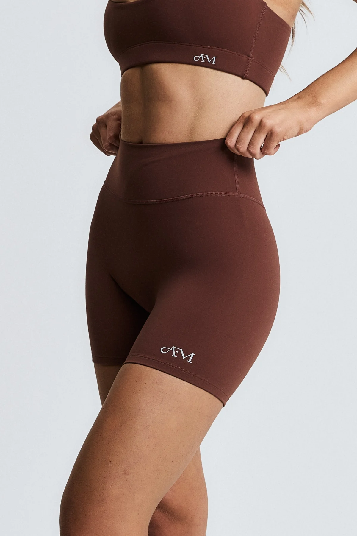 Brown Subtle Scrunch Bike Short 6" - Image 3