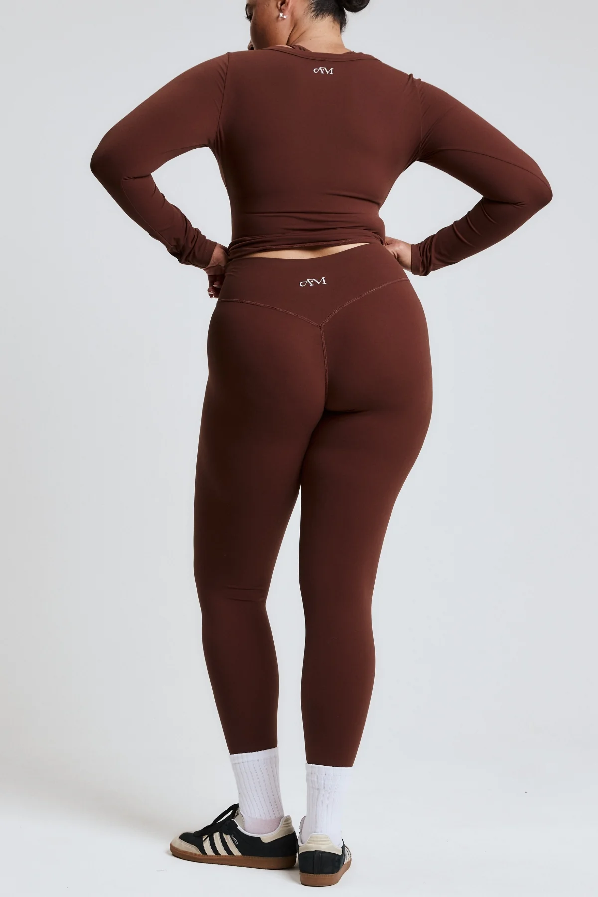 Brown Subtle Scrunch Legging - Image 6