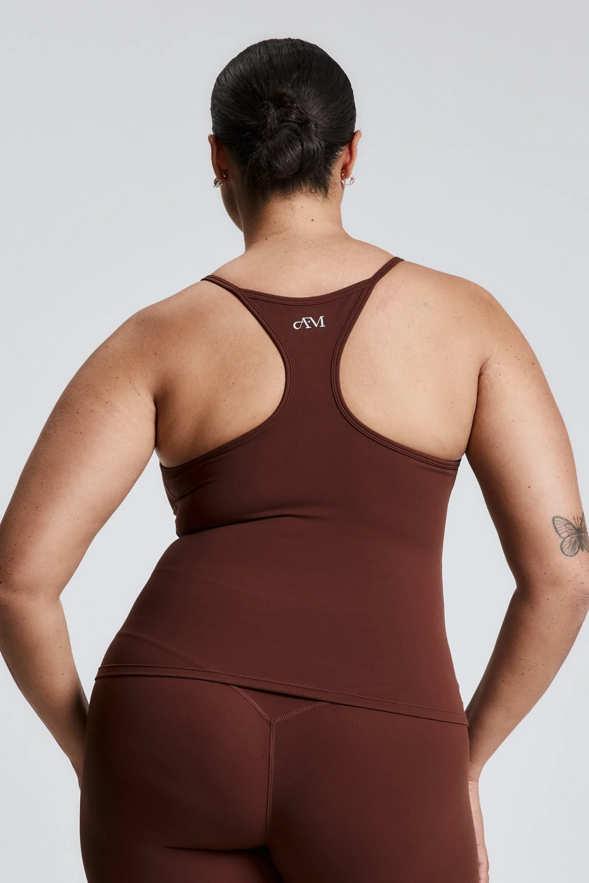 Brown Thin Strap Racerback Tank - Image 7