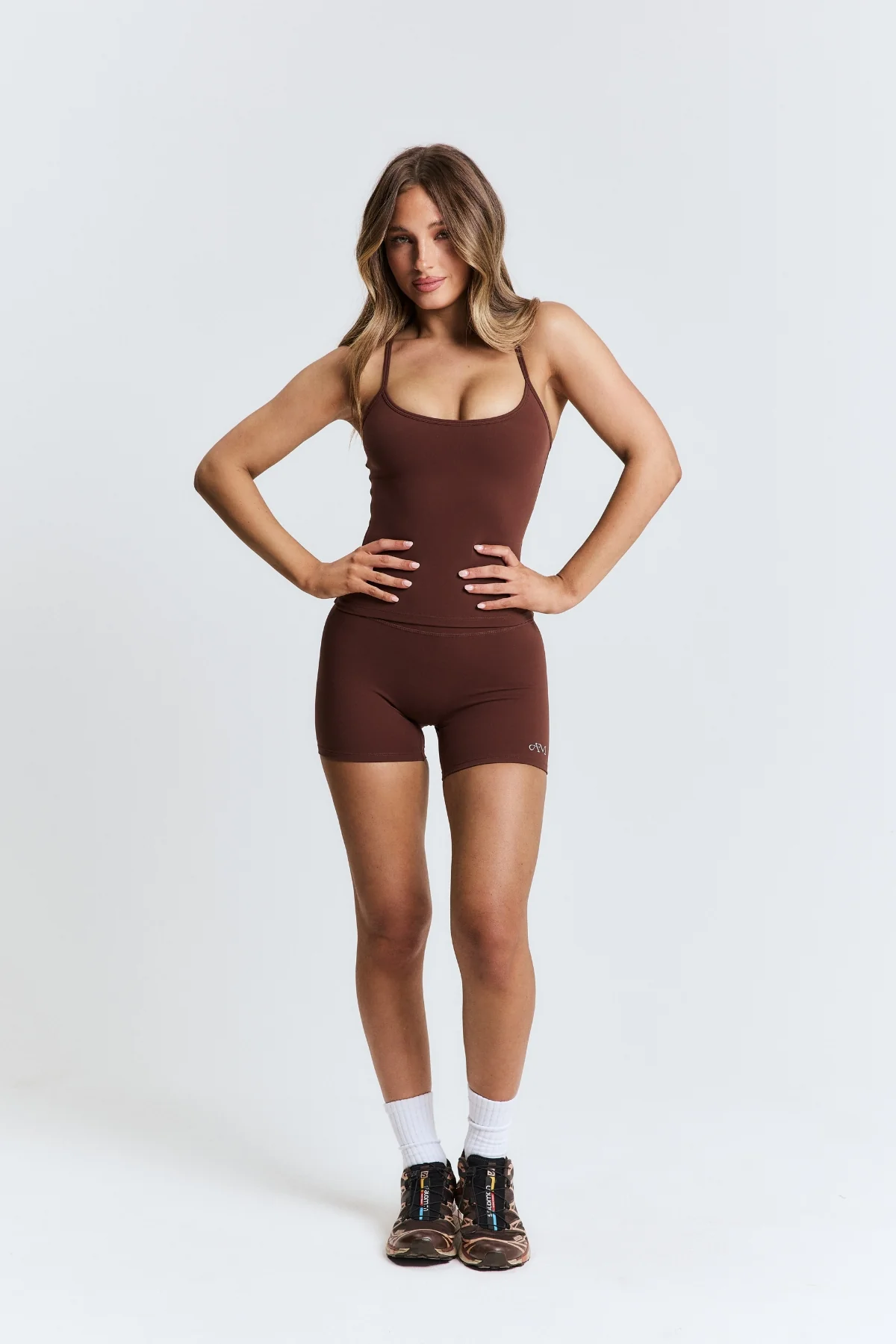 Brown Thin Strap Racerback Tank - Image 8