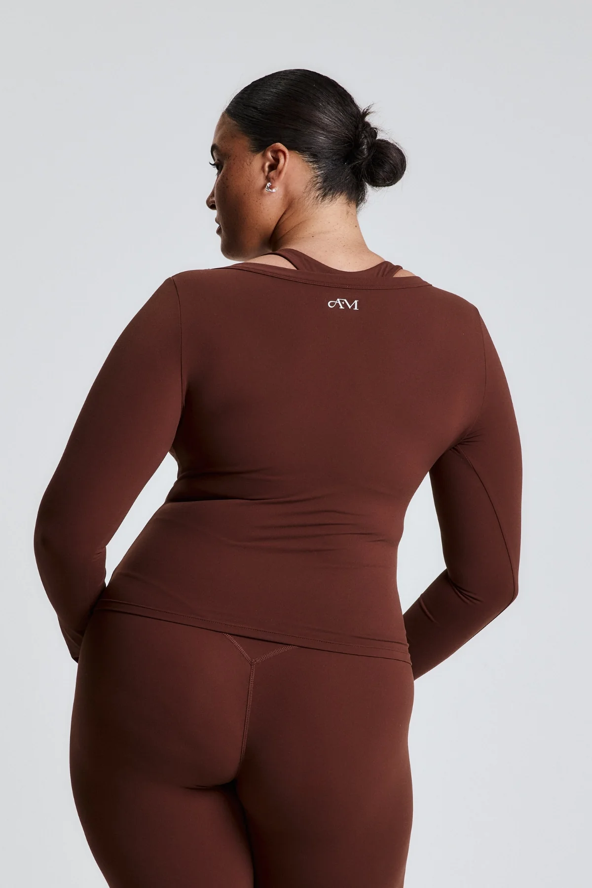 Brown Scoop Front Long Sleeve - Image 5