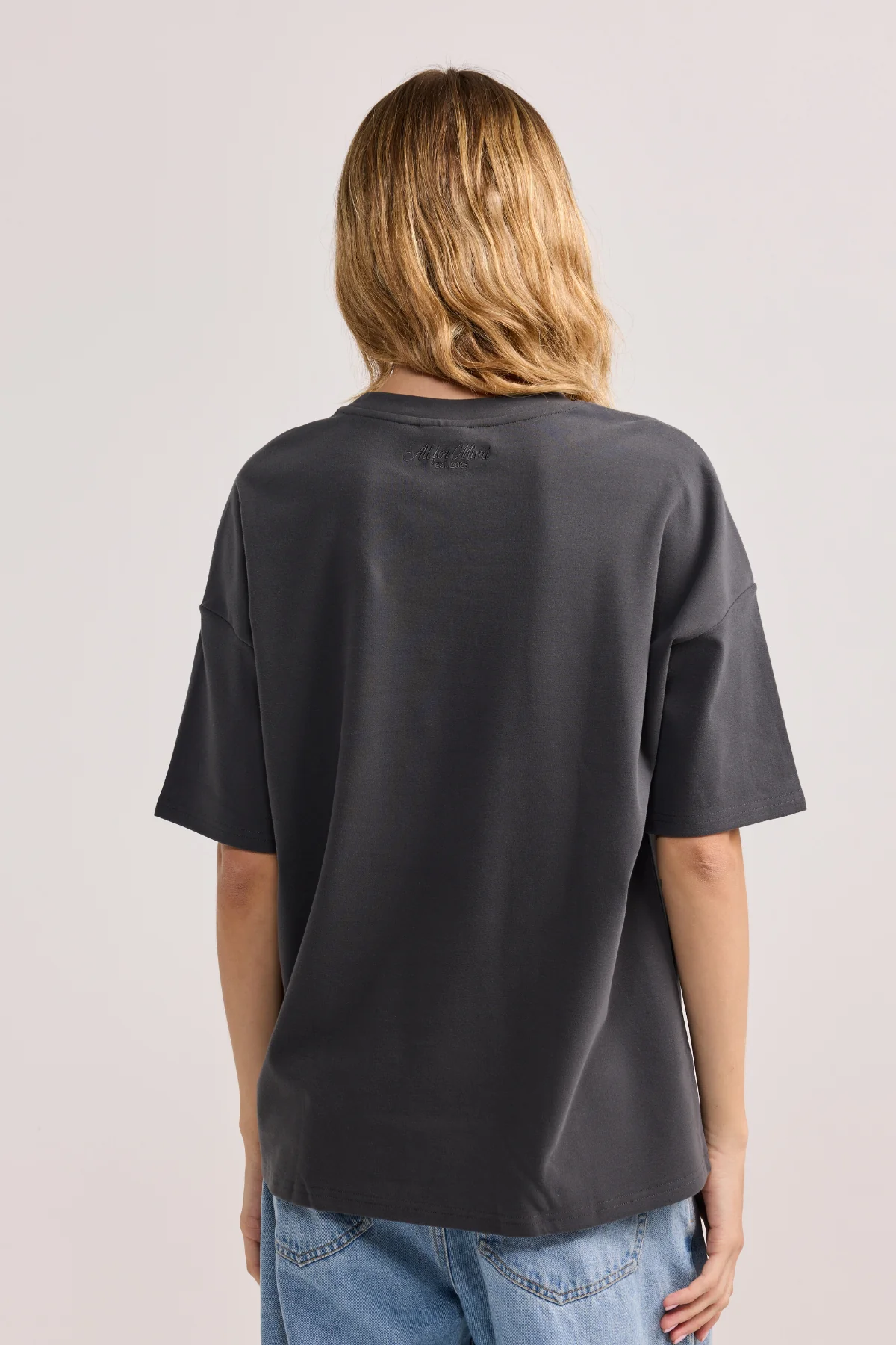 Charcoal Oversized Tee - Image 3