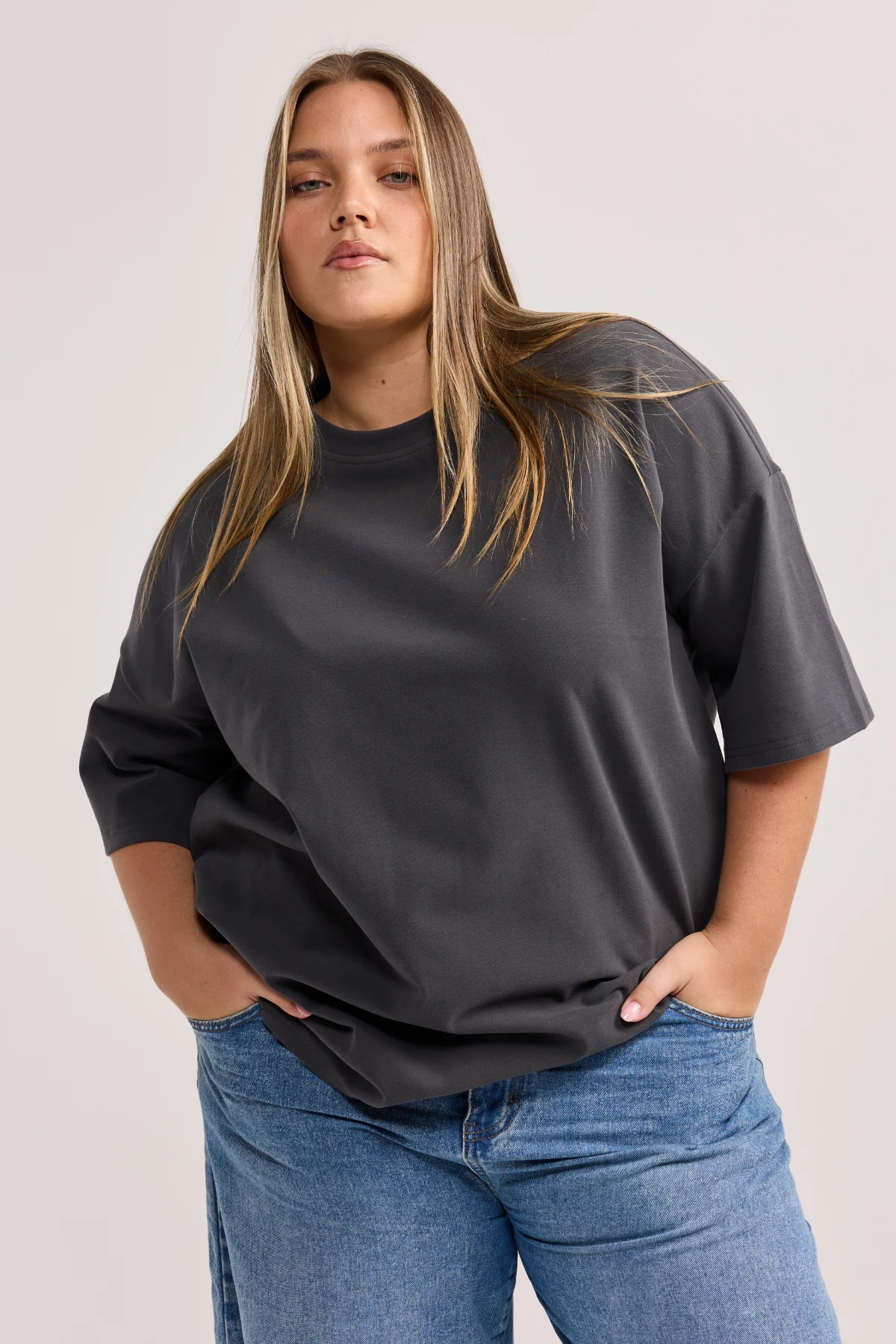 Charcoal Oversized Tee - Image 5