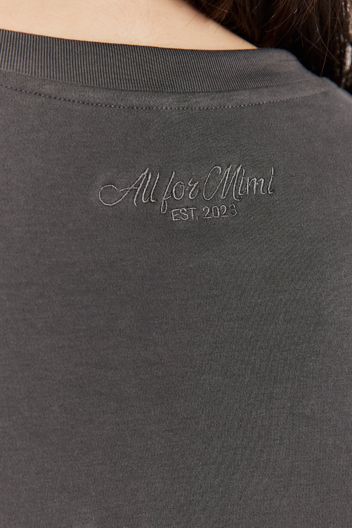 Charcoal Oversized Tee - Image 9