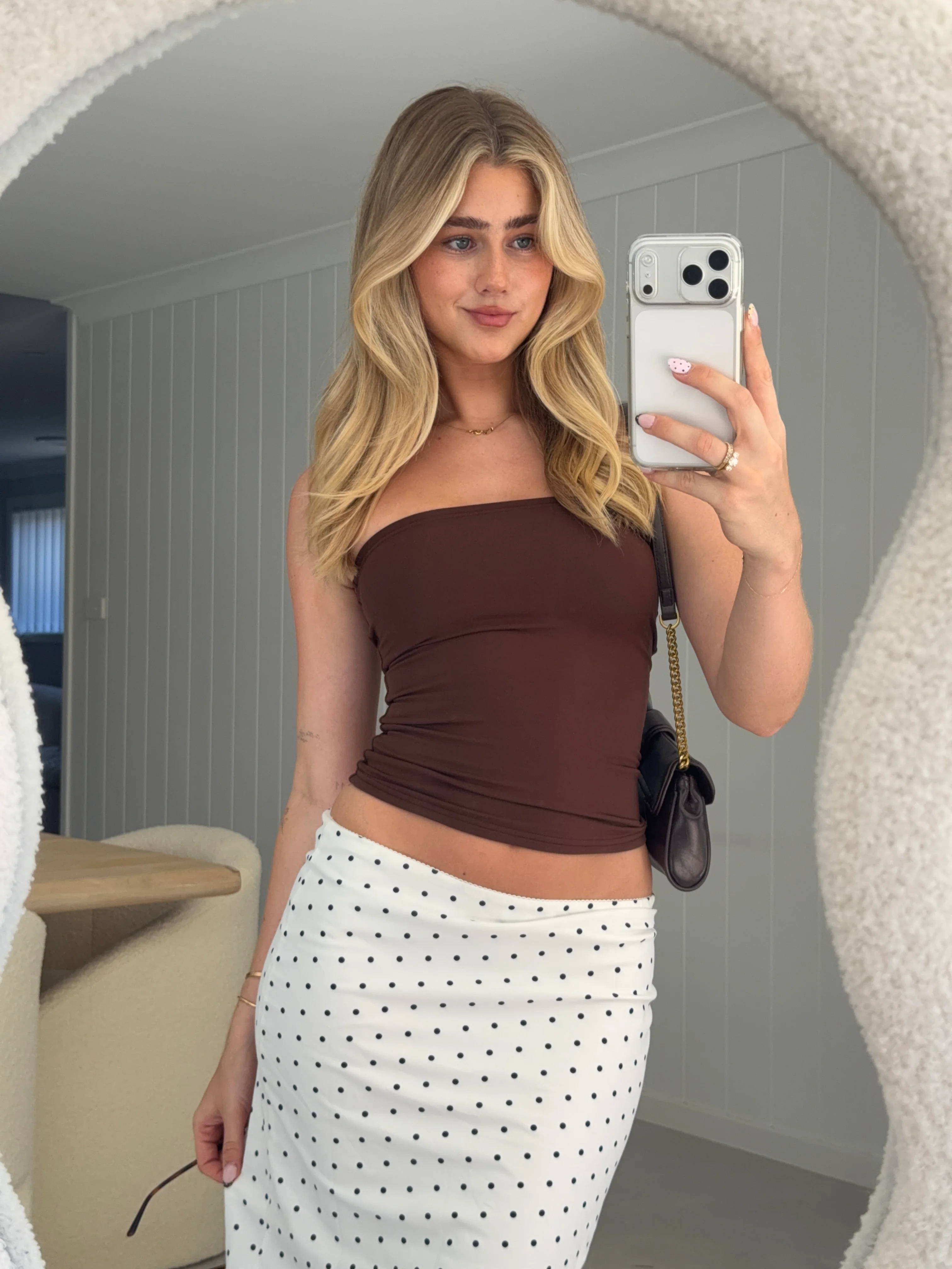 Espresso Strapless Tank Top - Image 8
