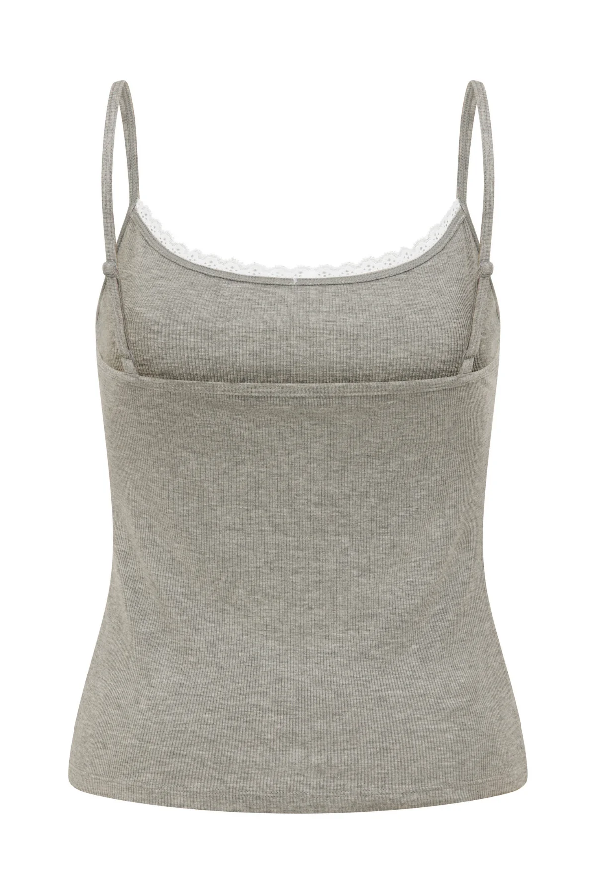 Grey Ribbed PJ Cami - Image 9