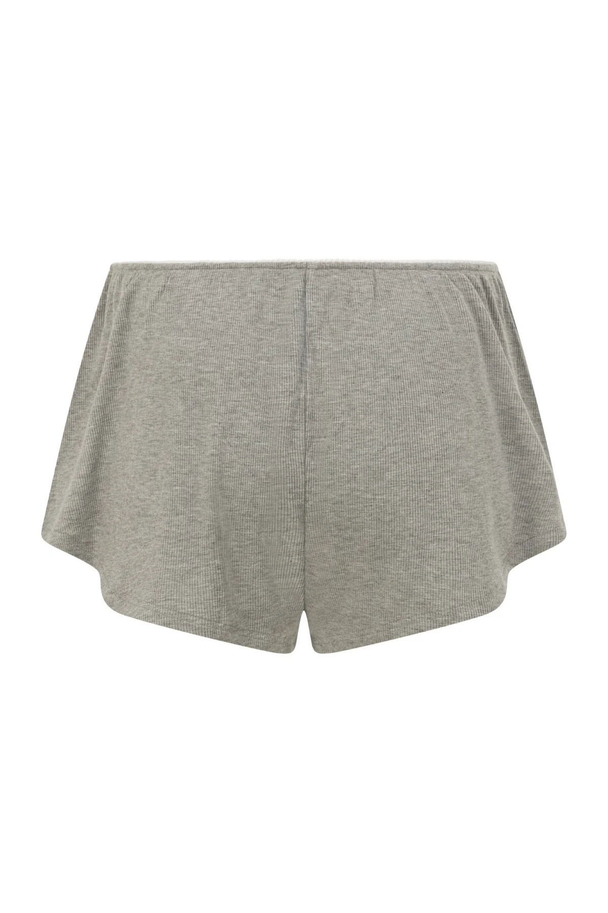 Grey Ribbed PJ Short - Image 8