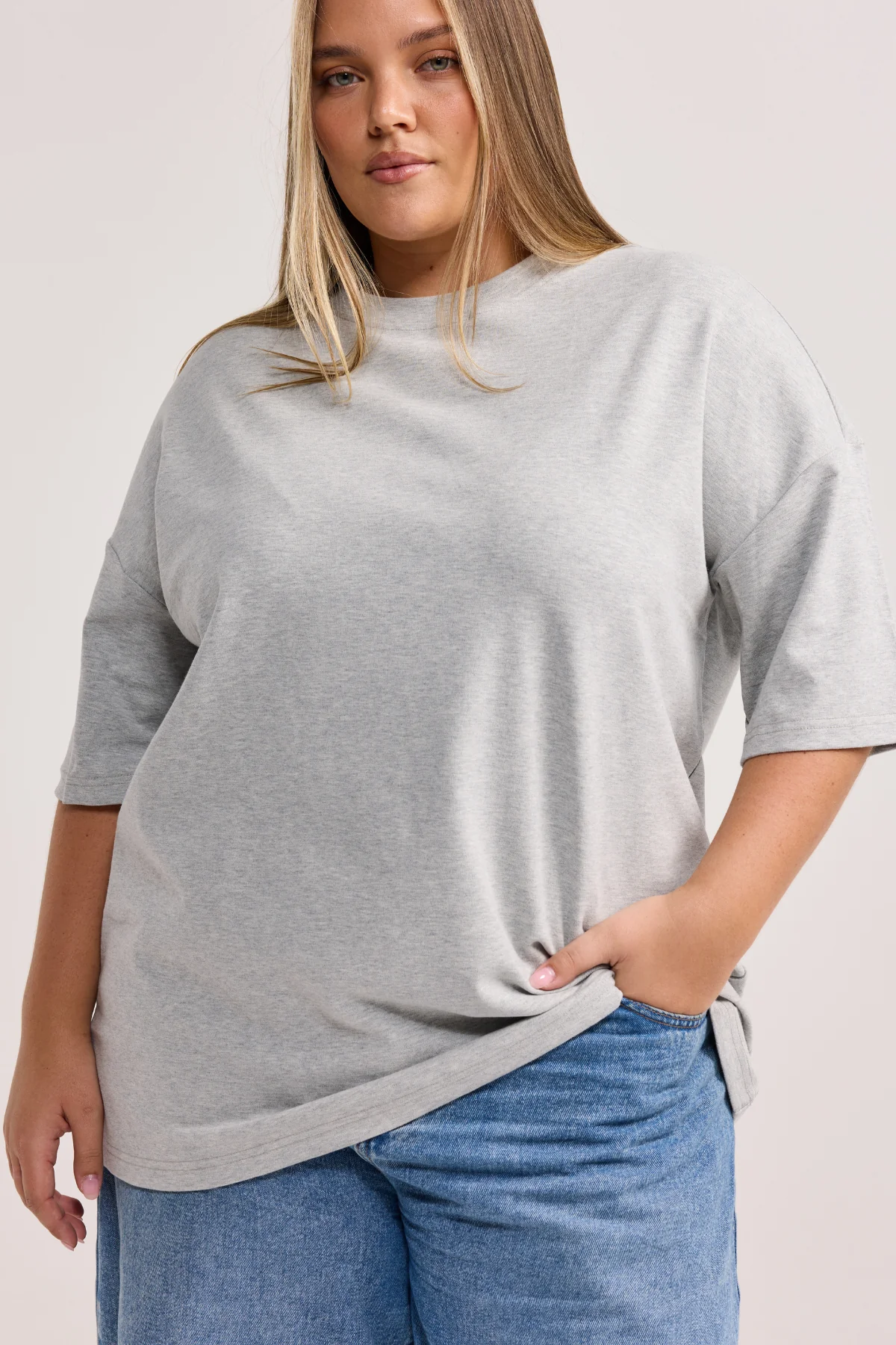 Heather Oversized Tee - Image 6