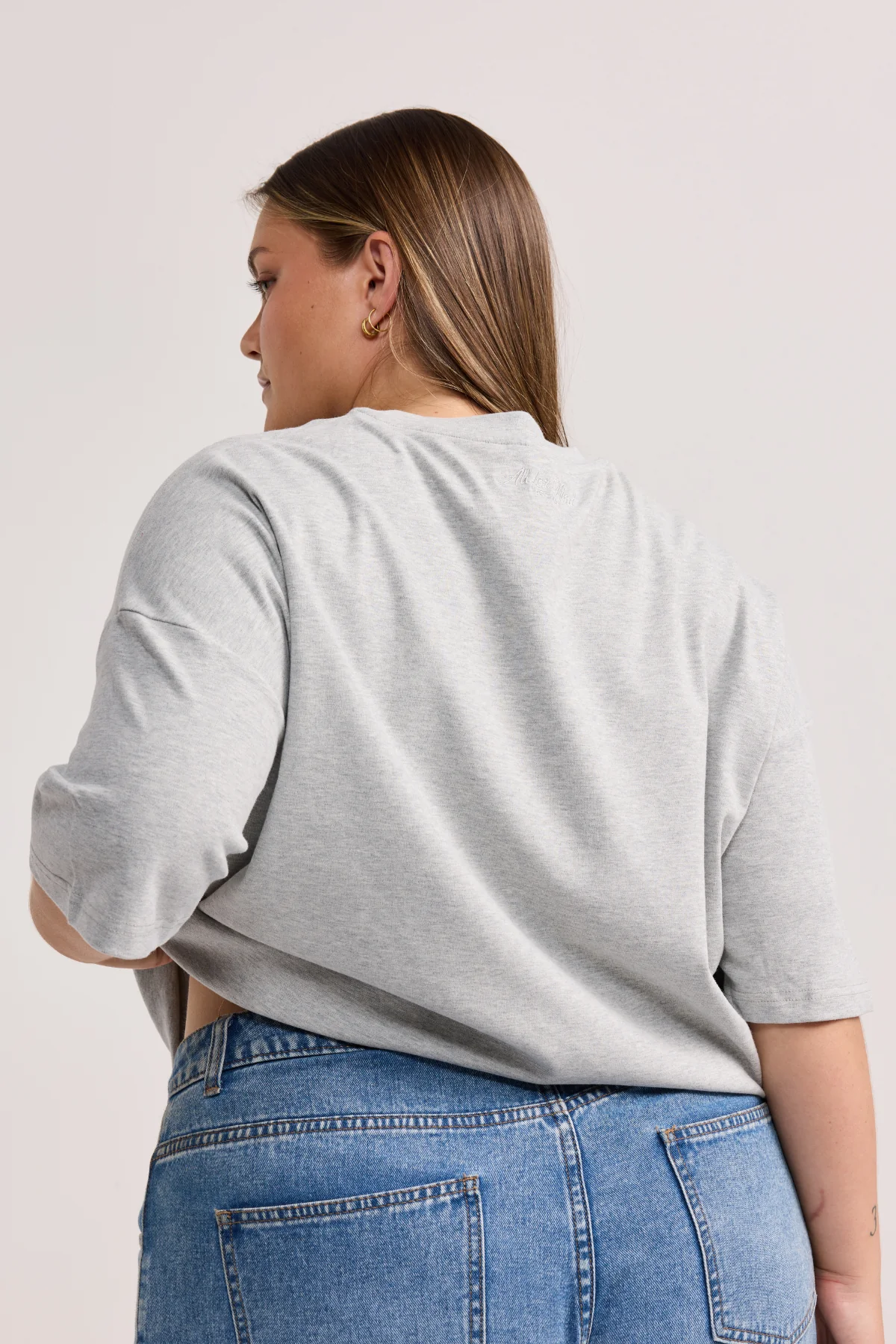 Heather Oversized Tee - Image 7