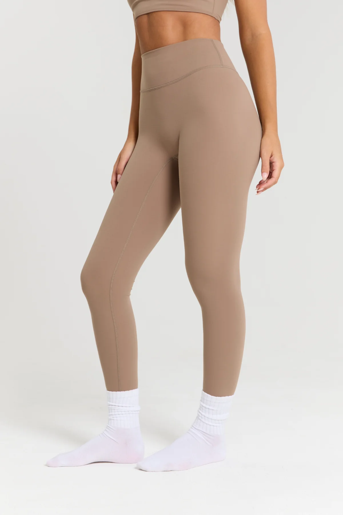 Latte Subtle Scrunch Legging - Image 3