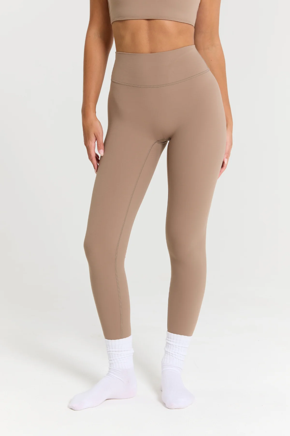Latte Subtle Scrunch Legging - Image 4