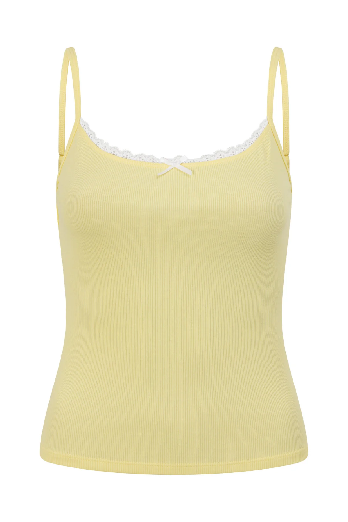Yellow Ribbed PJ Cami - Image 8
