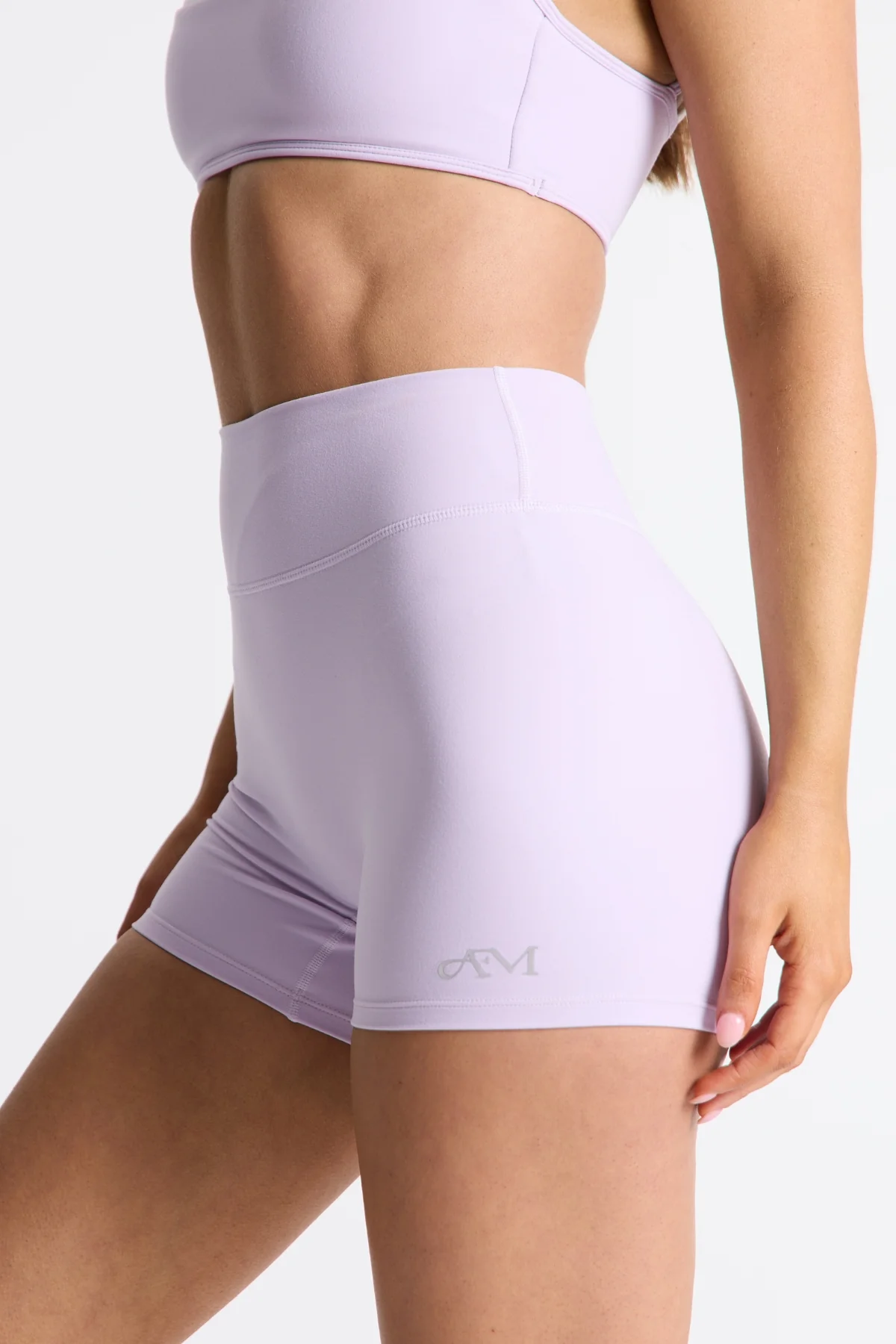 Lilac Subtle Scrunch Bike Short - Image 3