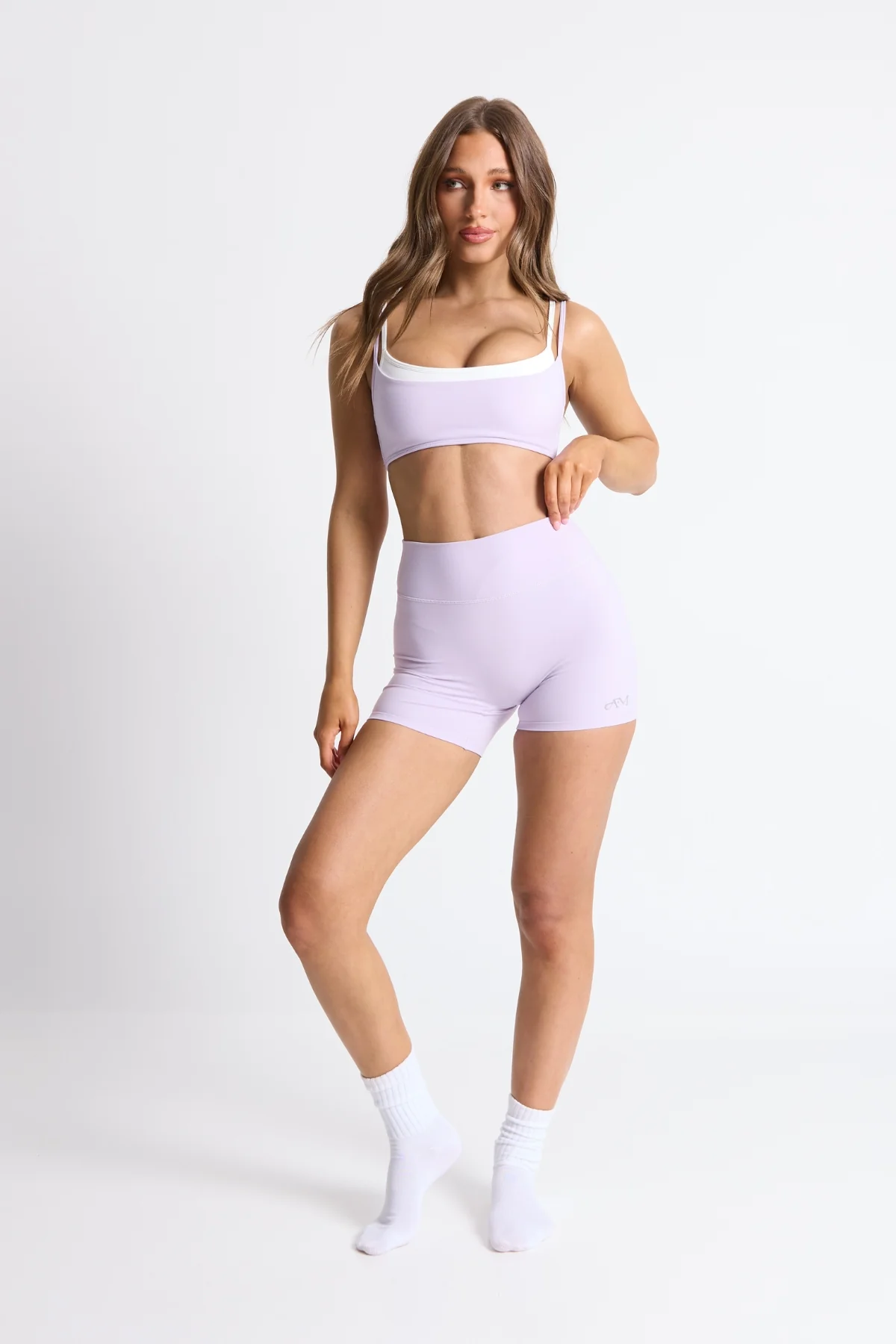 Lilac Subtle Scrunch Bike Short - Image 5