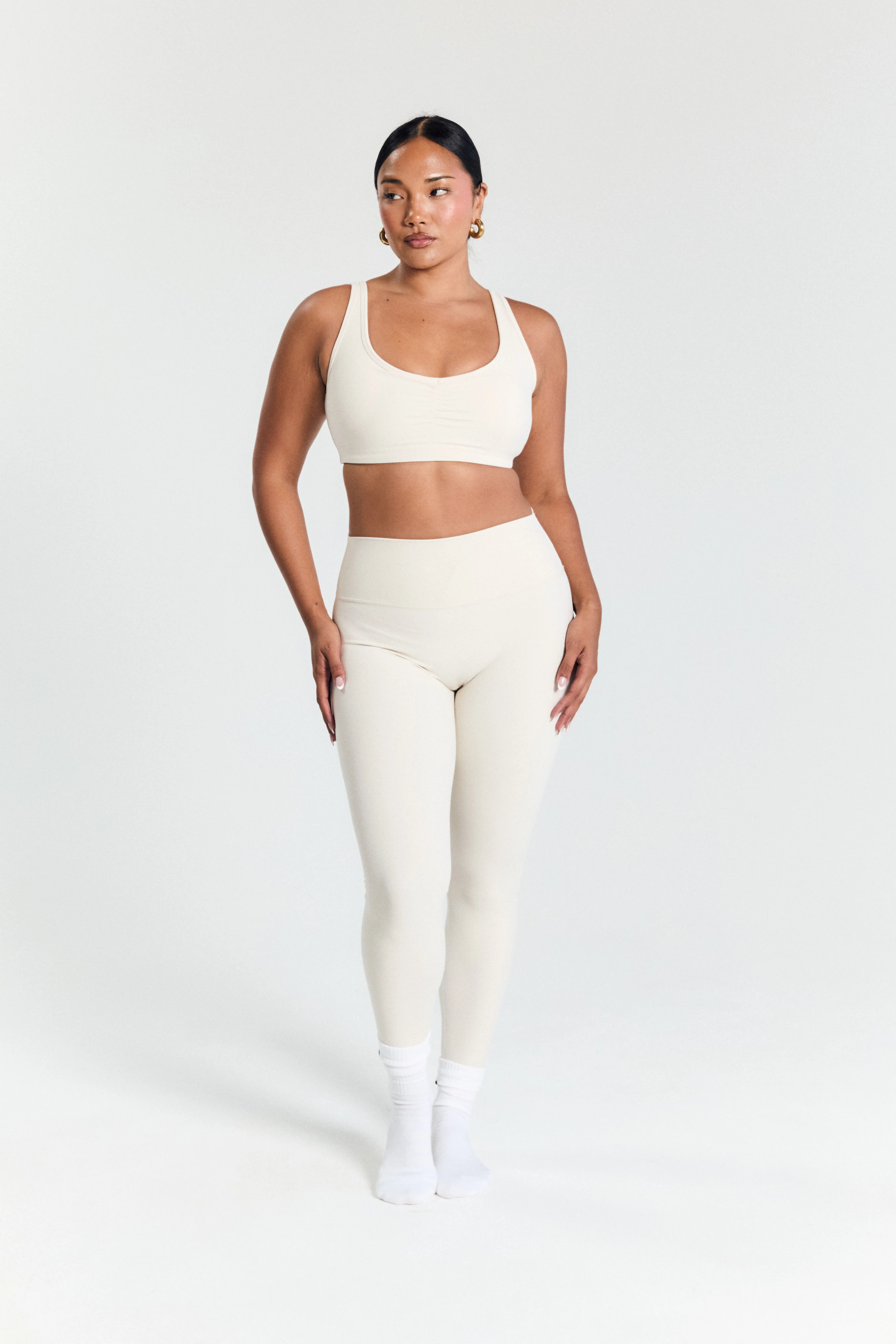 Cream Scrunch Crop - Image 6