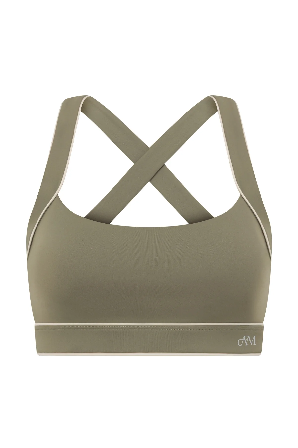 Olive Cross Back Crop - Image 6