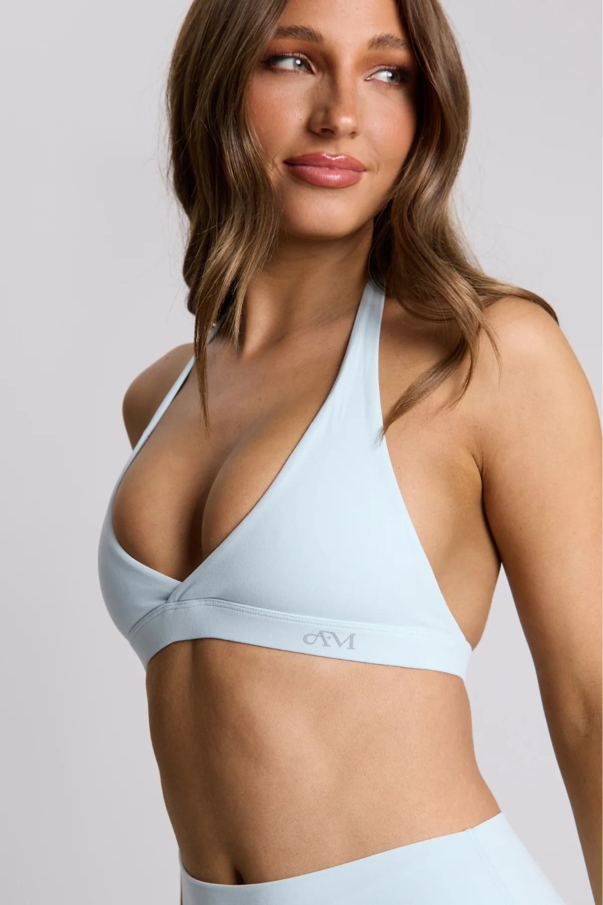 Periwinkle Micro Halter Crop - Image 3