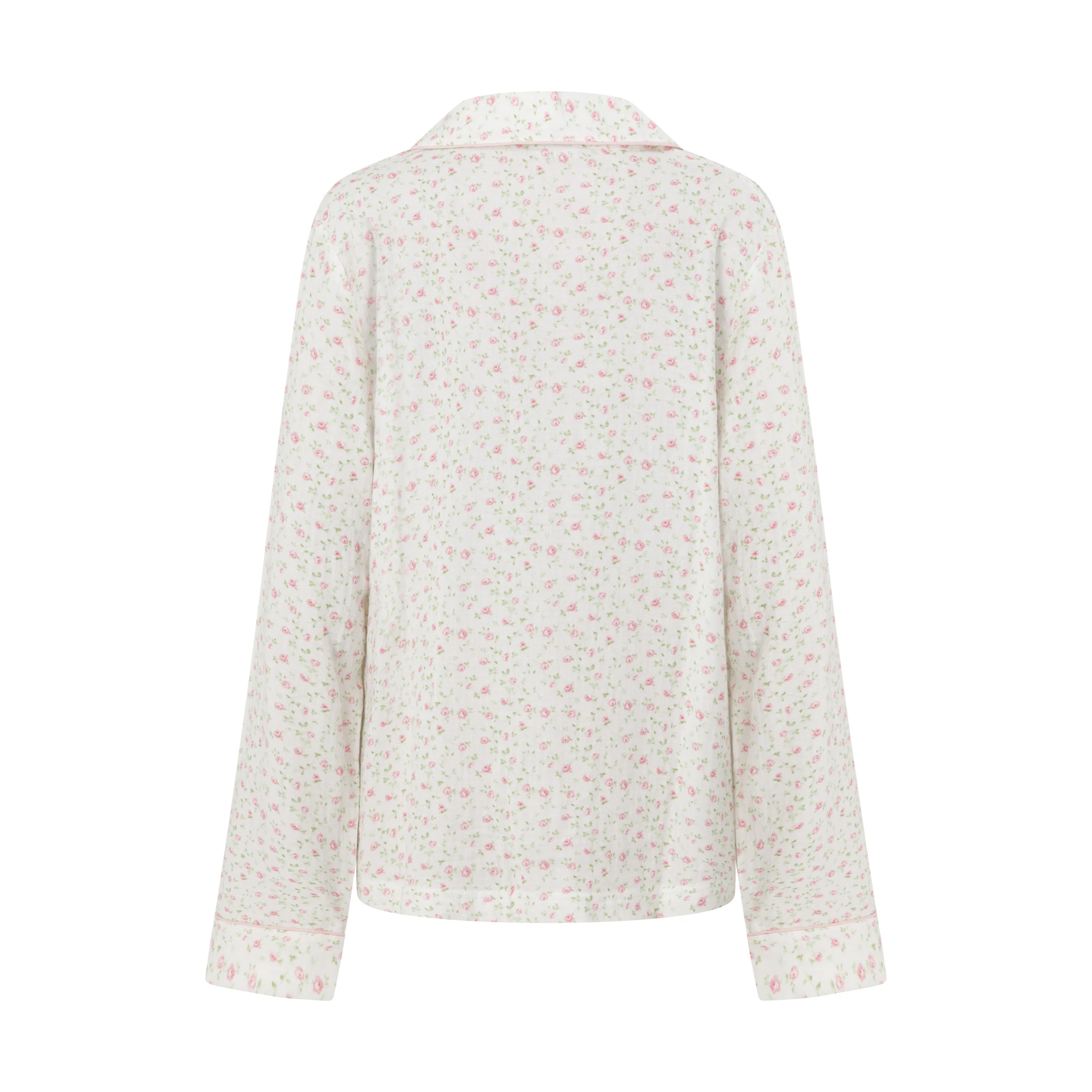 Pink Floral Long PJ Top - Image 8