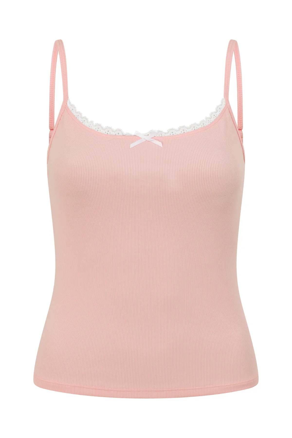 Pink Ribbed PJ Cami - Image 10