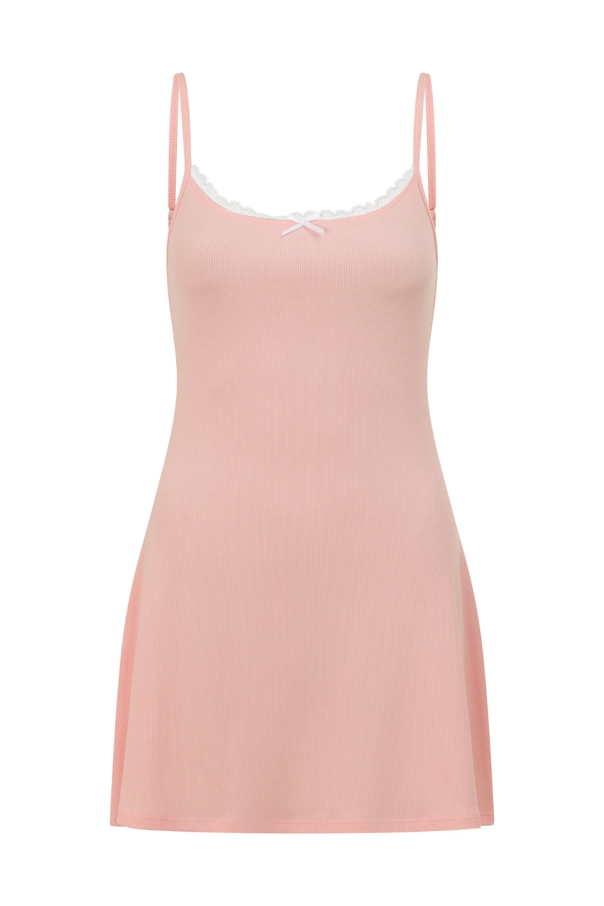 Pink Ribbed PJ Nightie - Image 8