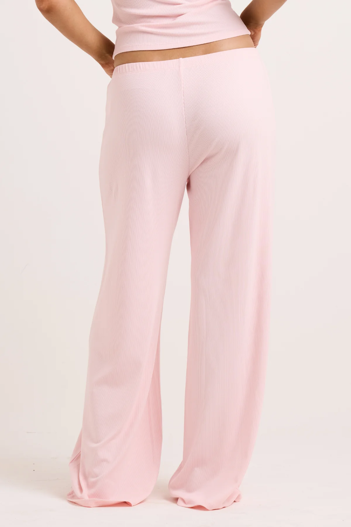 Pink Ribbed PJ Pant - Image 5
