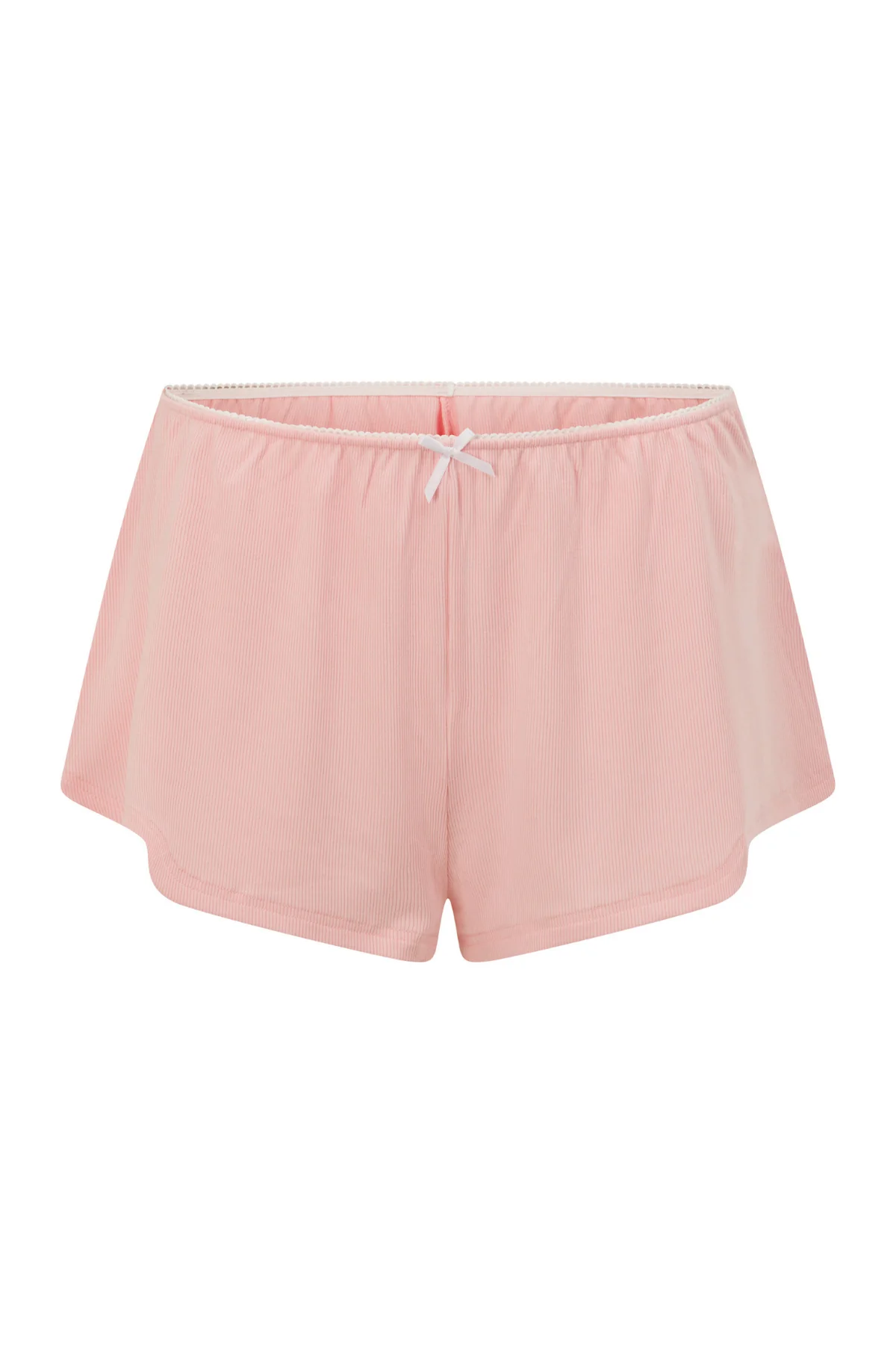 Pink Ribbed PJ Short - Image 8