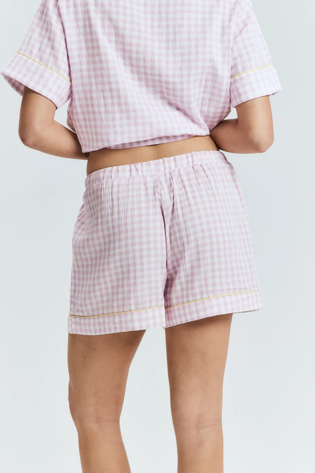 Purple Gingham PJ Shorts - Image 4