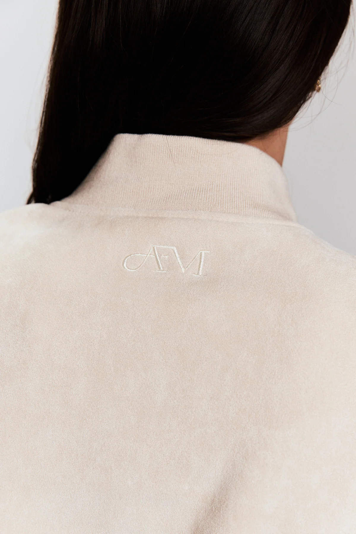 Vanilla Faux Suede Bomber - Image 5
