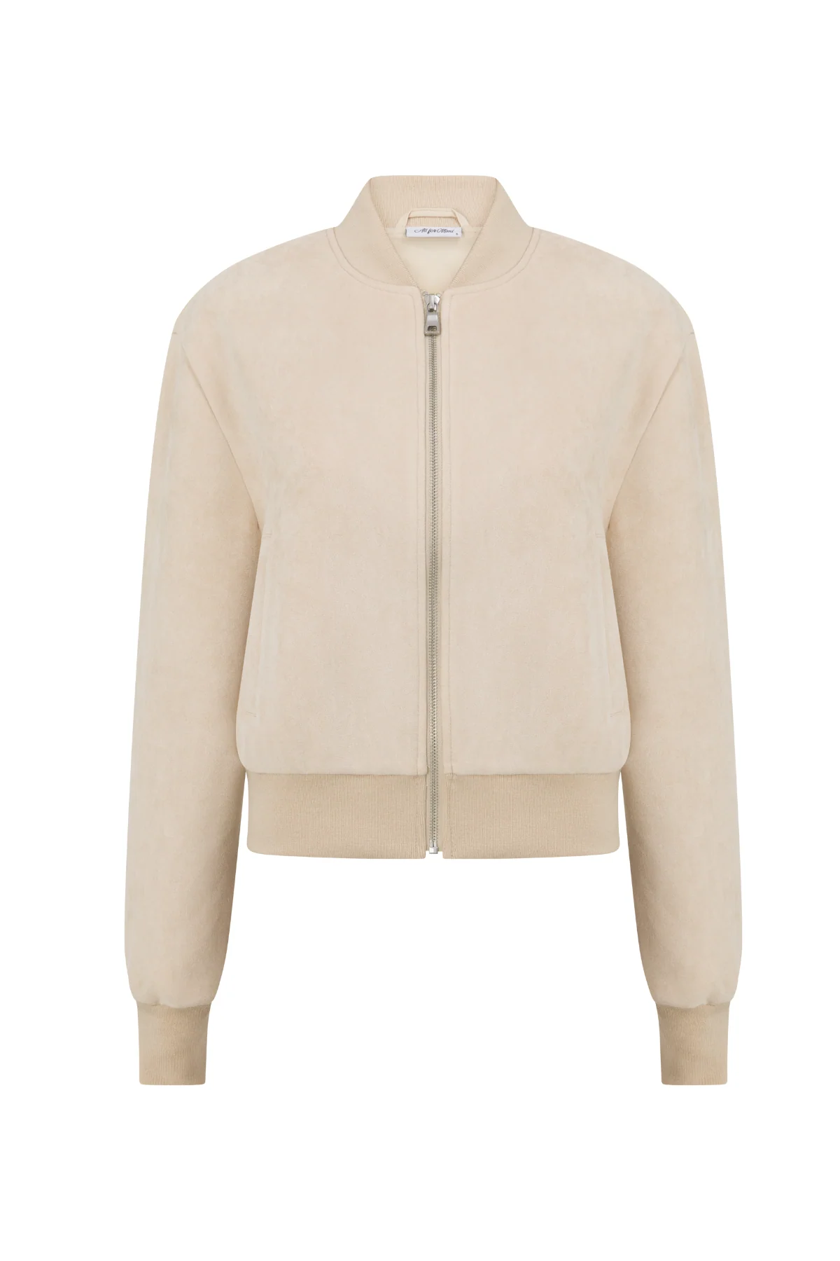 Vanilla Faux Suede Bomber - Image 7