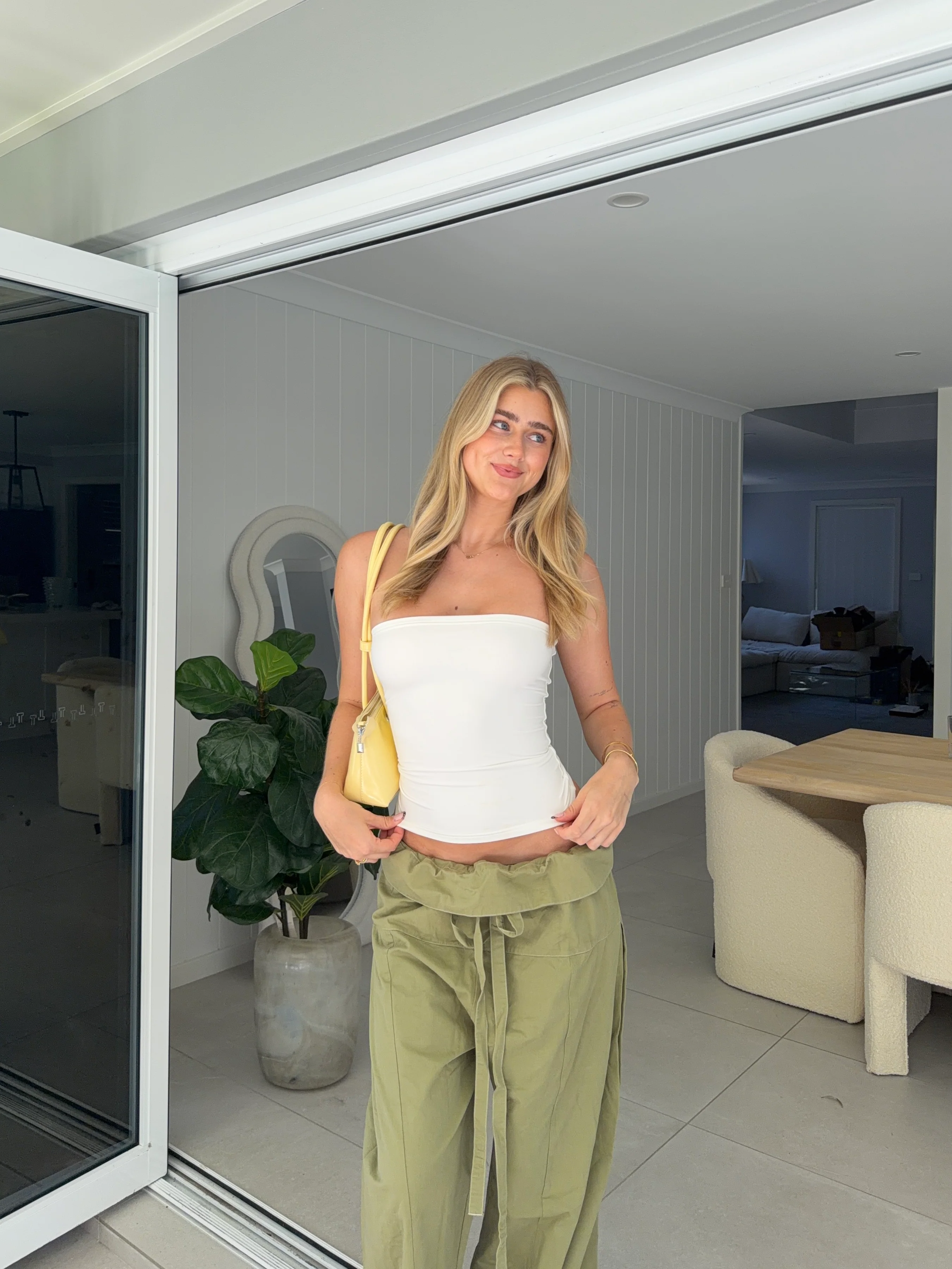 White Strapless Tank Top - Image 7